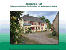 Tablet Screenshot of johannes-hof.org
